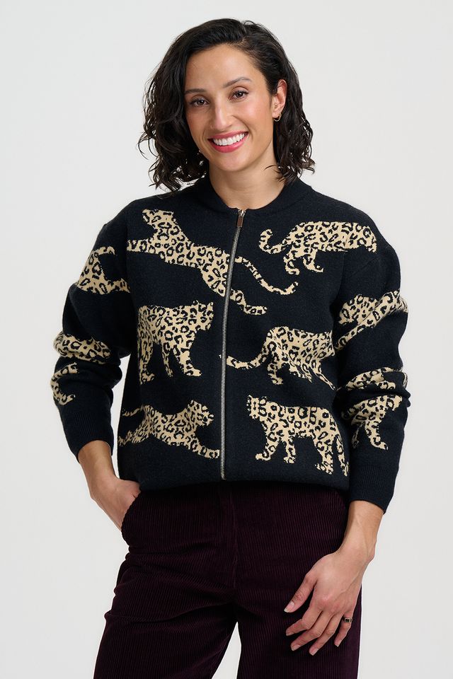 Solana Knitted Bomber Jacket