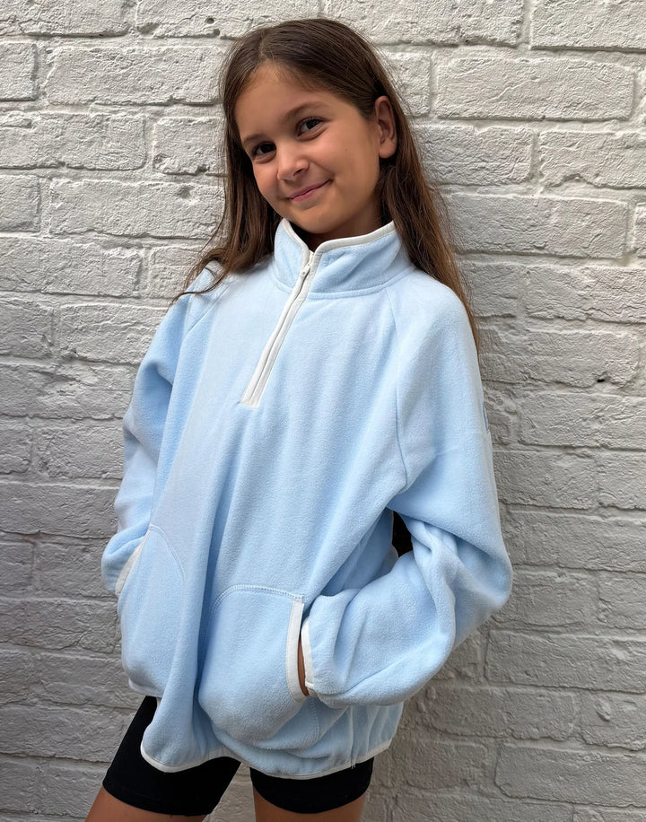 Kids Polar Fleece in Glacial Blue