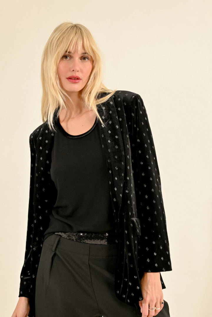 Black Velvet Sparkle Jacket