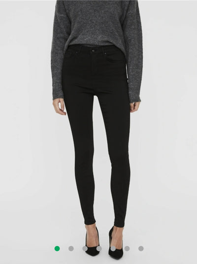 Vmsophia Black Hr Skinny Jeans