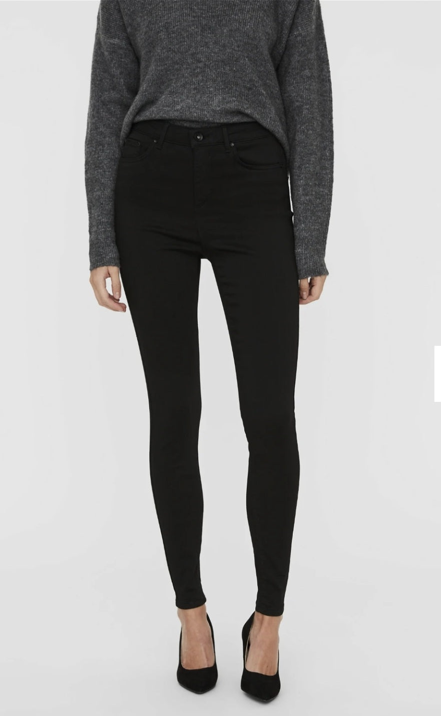 Vmsophia Black Hr Skinny Jeans