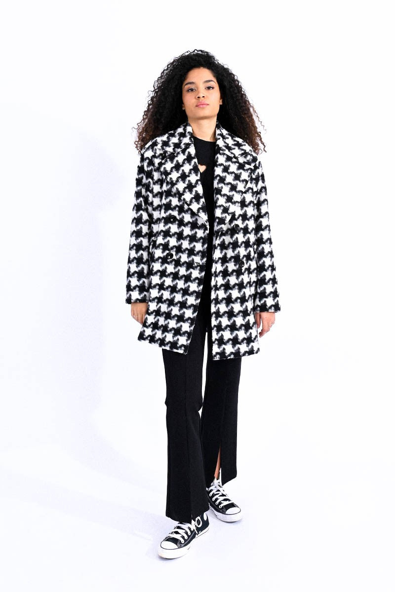 Houndstooth Peacoat