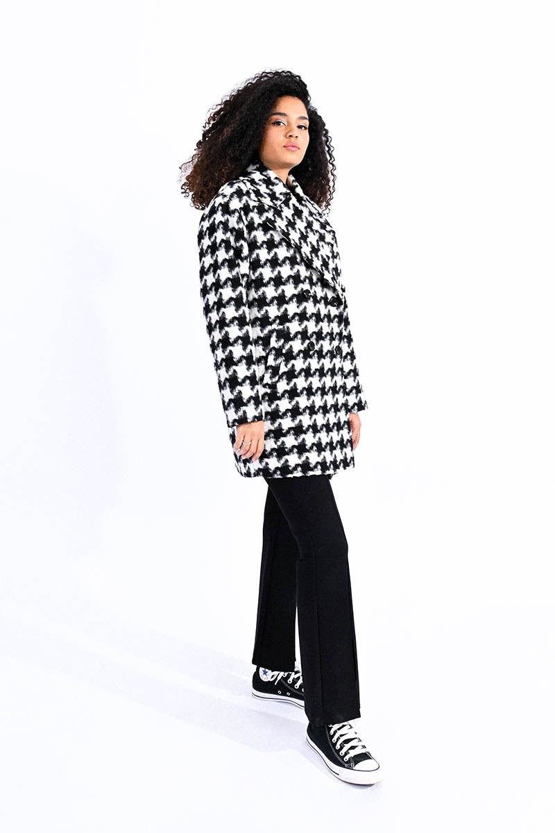 Houndstooth Peacoat