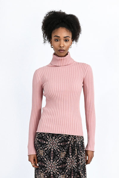 Ribbed Sweater Turtleneck