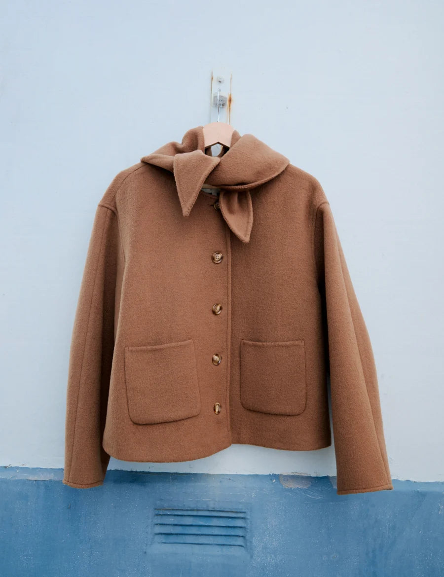 Tie Neck Jacket