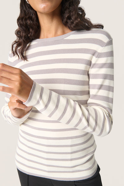 Spina Striped Crew Neck