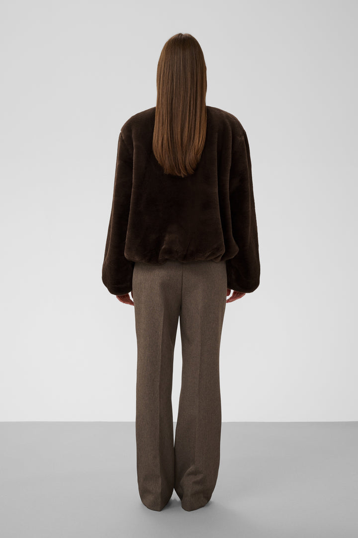 Estacia Fur Bomber Jacket