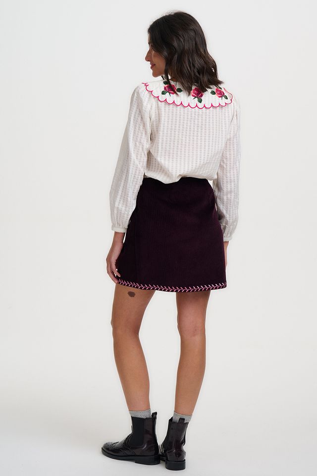 Nessie Scallop Collar Blouse