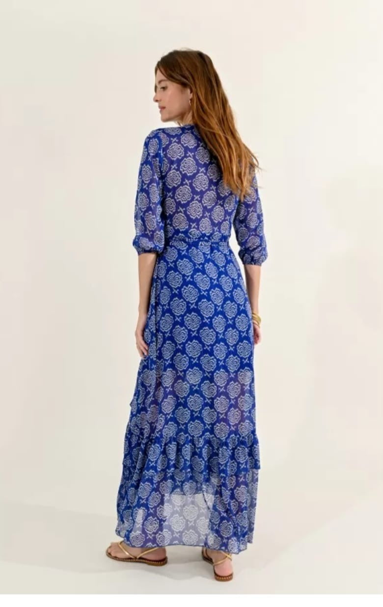 Printed Wrap Dress