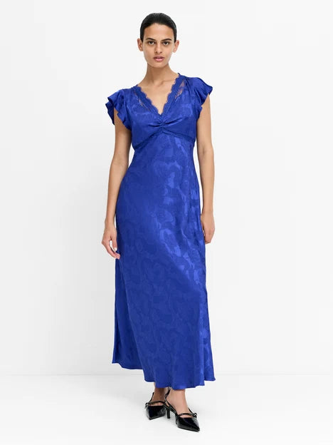 Skylar Satin Lace Midi Dress