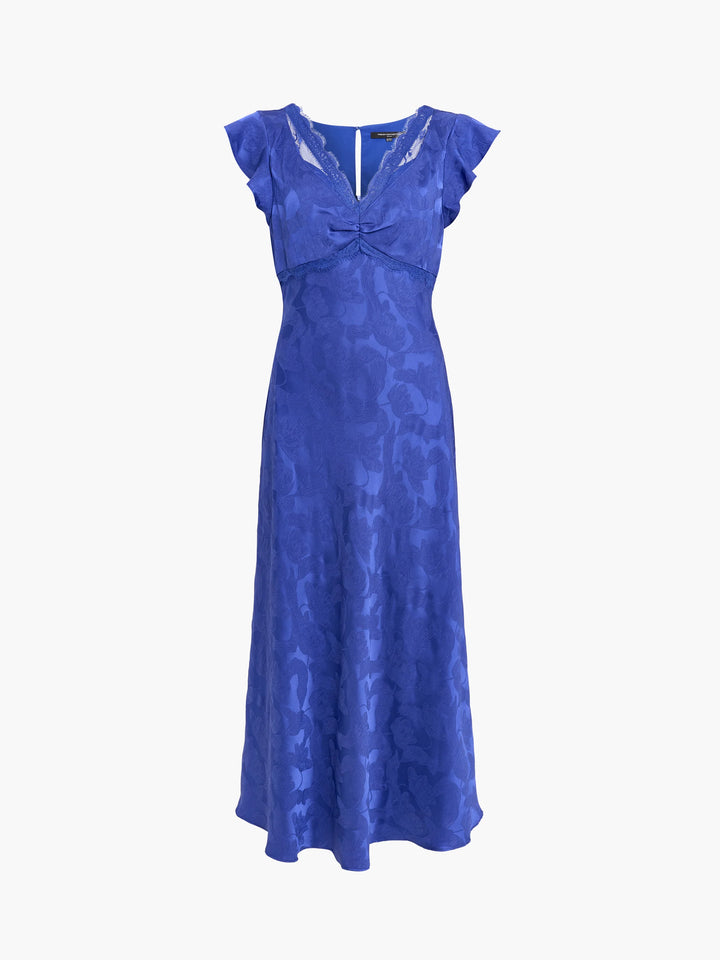 Skylar Satin Lace Midi Dress