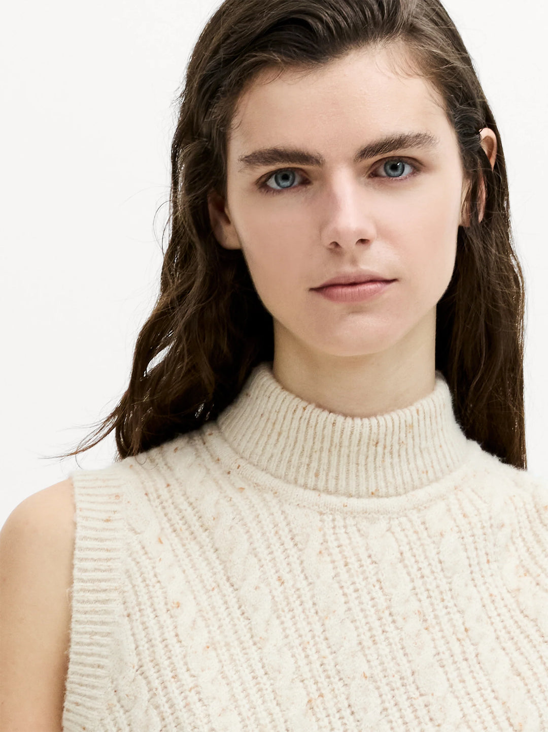 Charlene Lofty Cable Vest