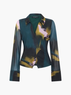 Kamila Lyra Mesh Long Sleeve Top