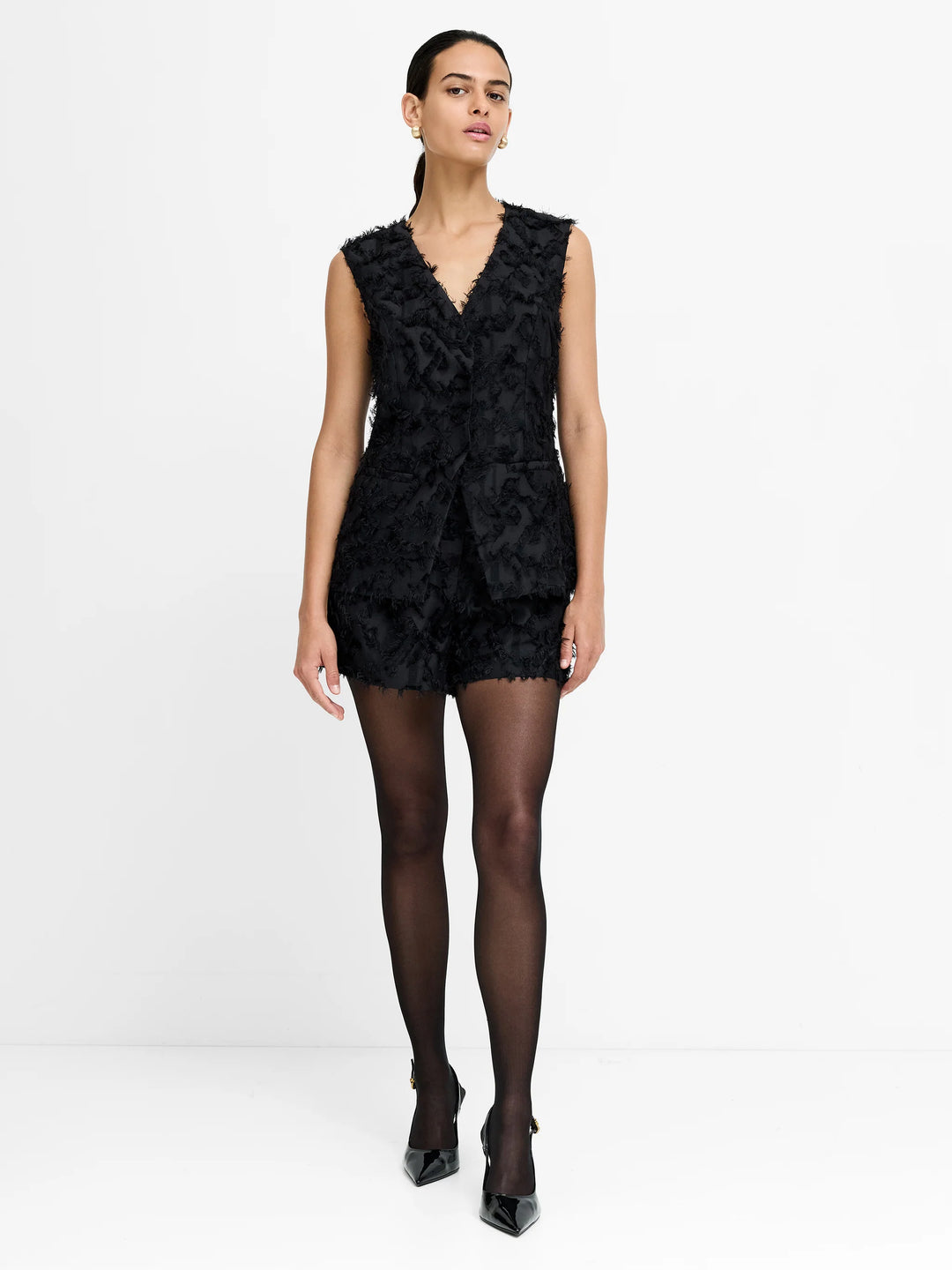 Raffy Textured Waistcoat