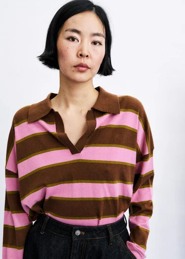 Striped Polo Knit