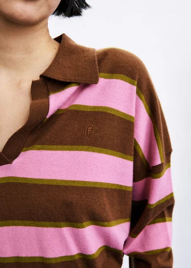 Striped Polo Knit