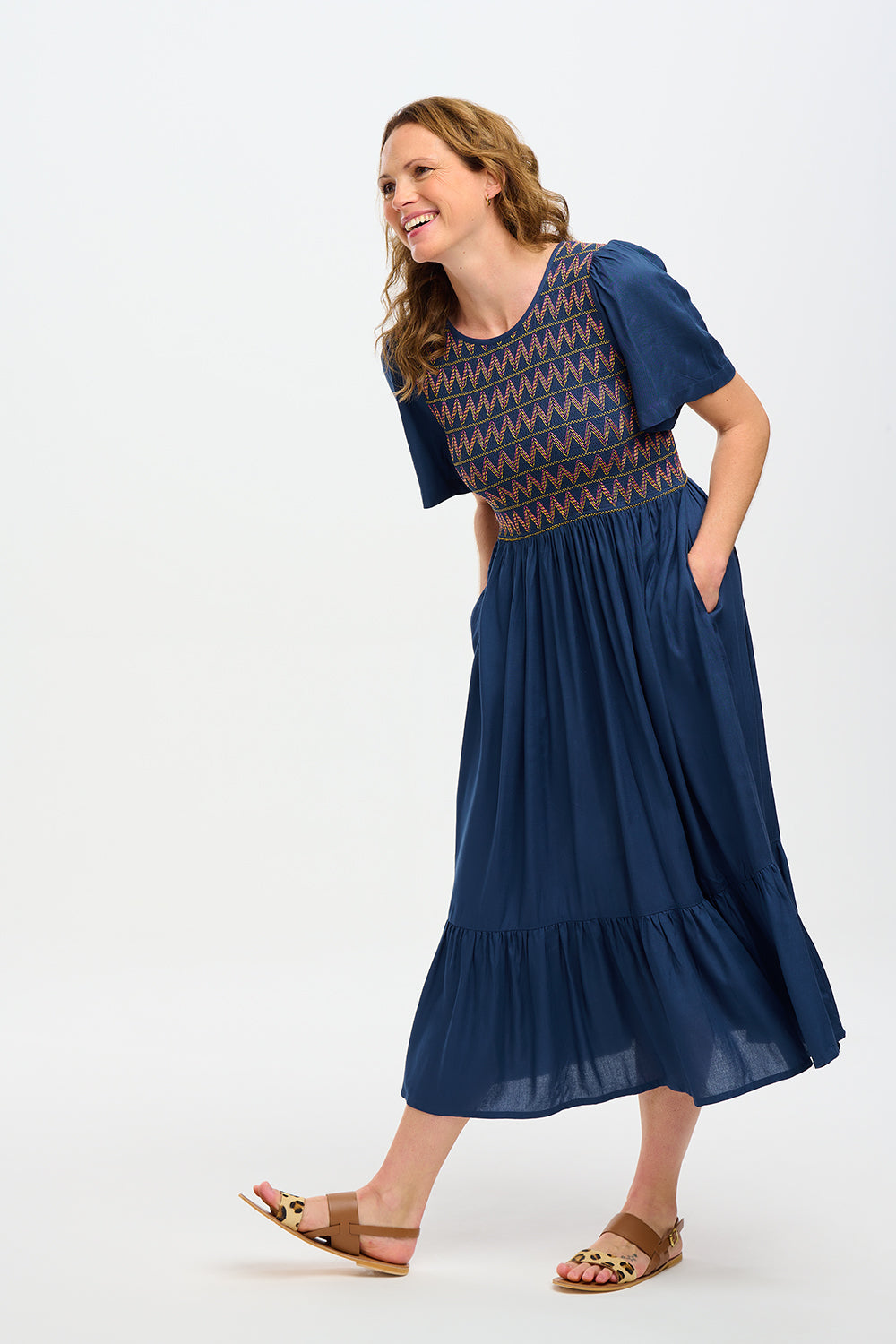 Brielle Shirred Dress