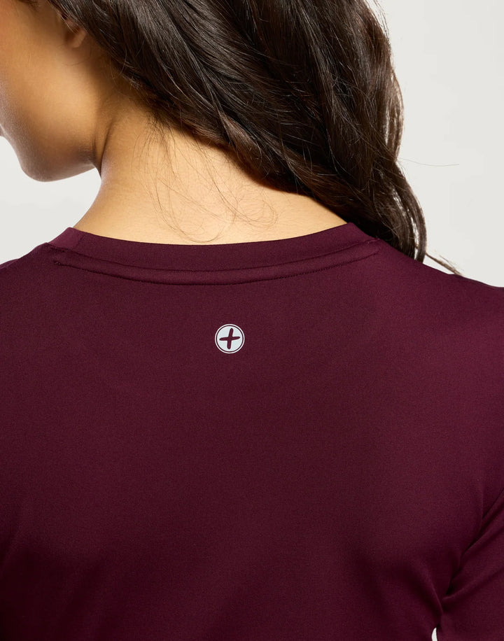 Womens Long Sleeve in Cherry Crush