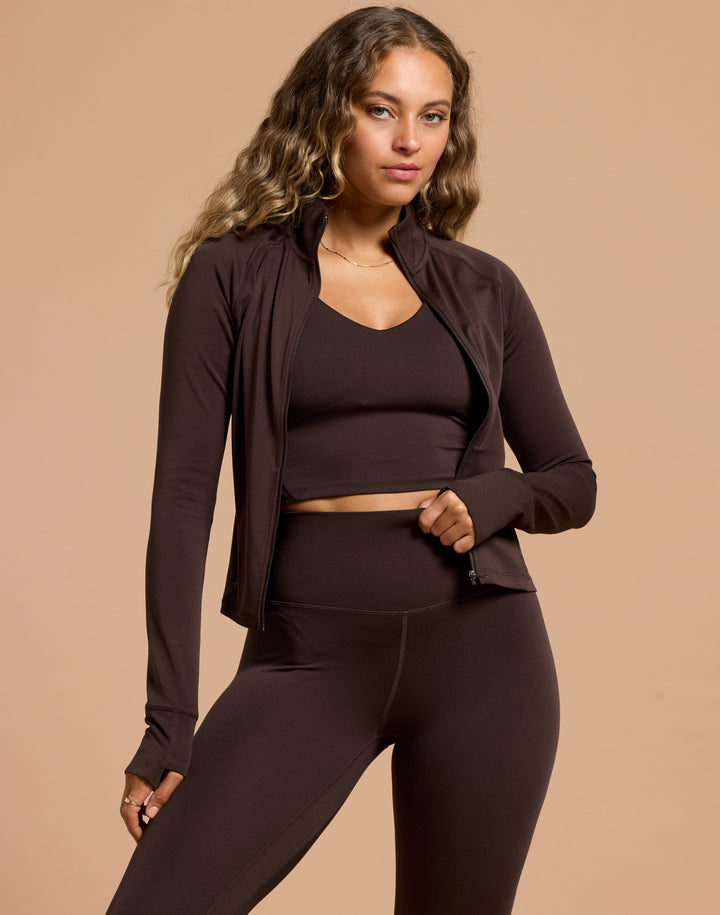 Womens Mid Layer Mocha Bean