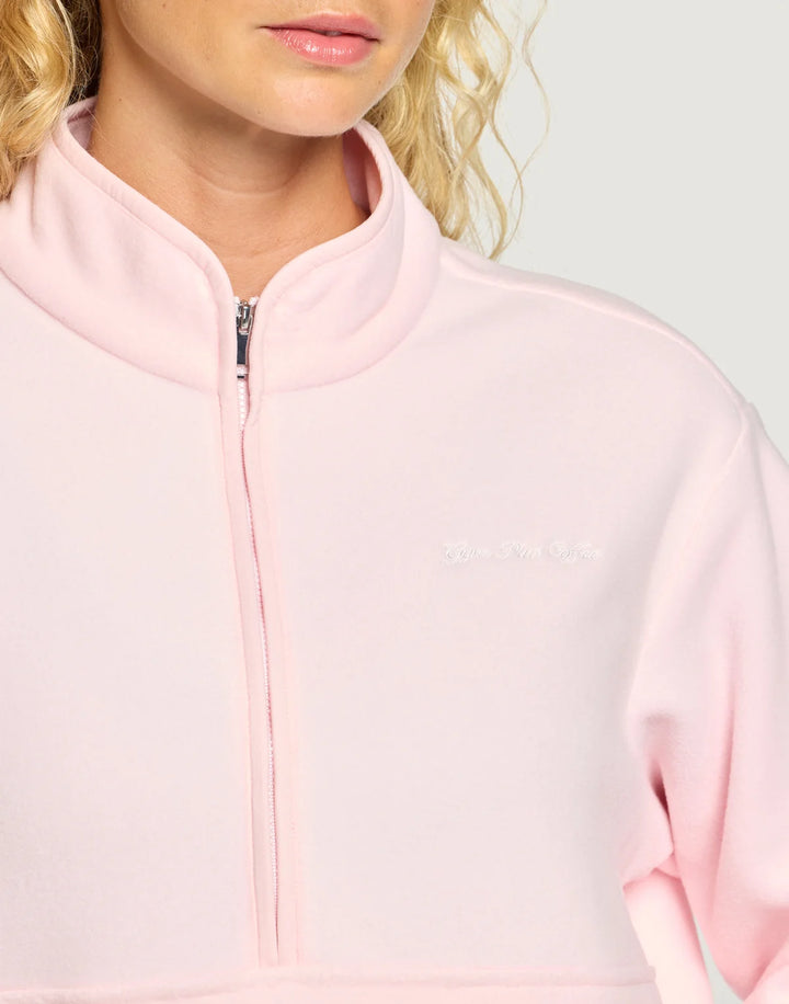 Polar Half Zip Fleece in Ballet Pink