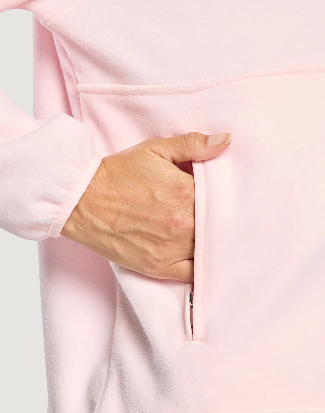 Polar Half Zip Fleece in Ballet Pink