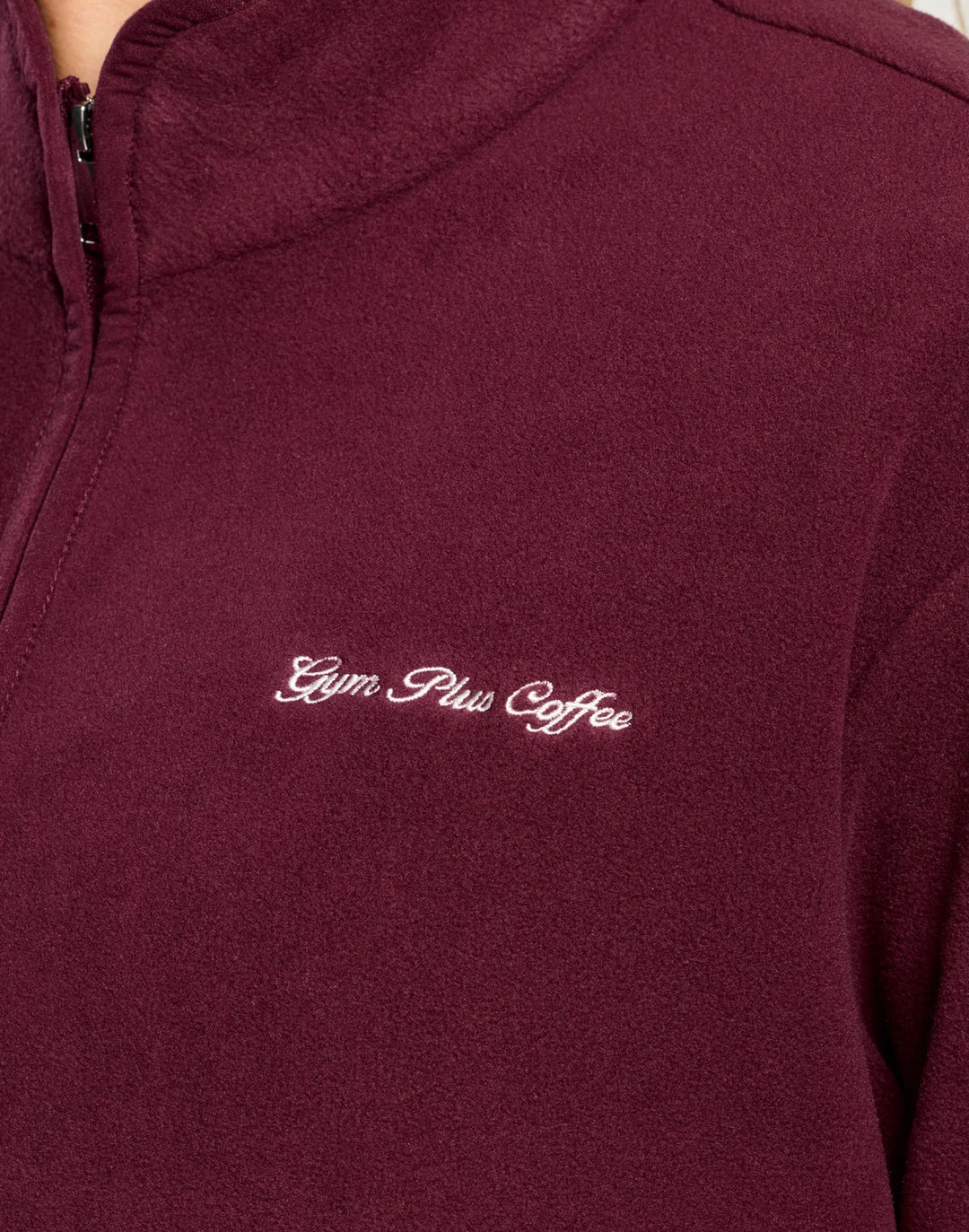 Polar Half Zip Fleece in Cherry Crush