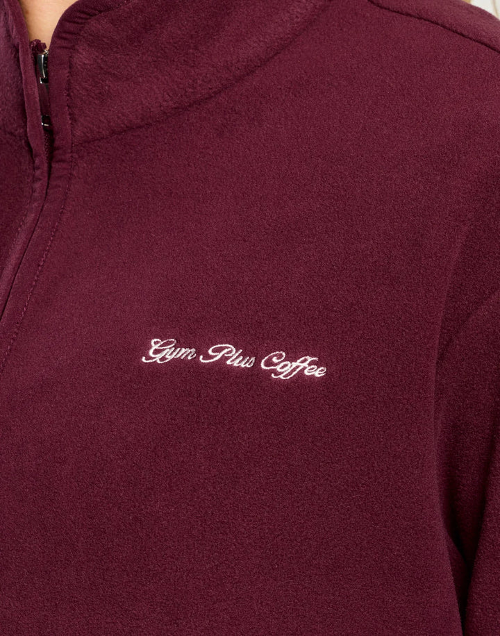 Polar Half Zip Fleece in Cherry Crush