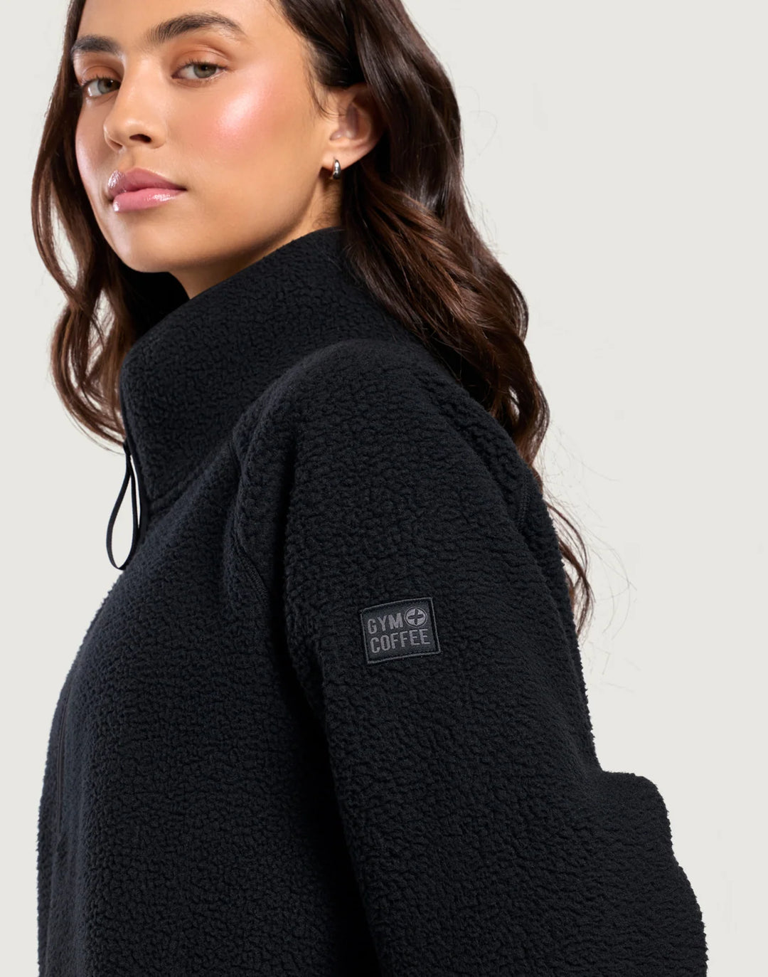 Horizon Longline Halfzip in Black