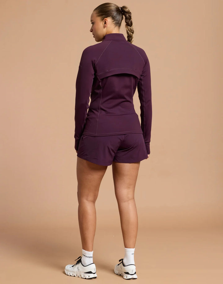 Relentless Full Zip in Grape Noir