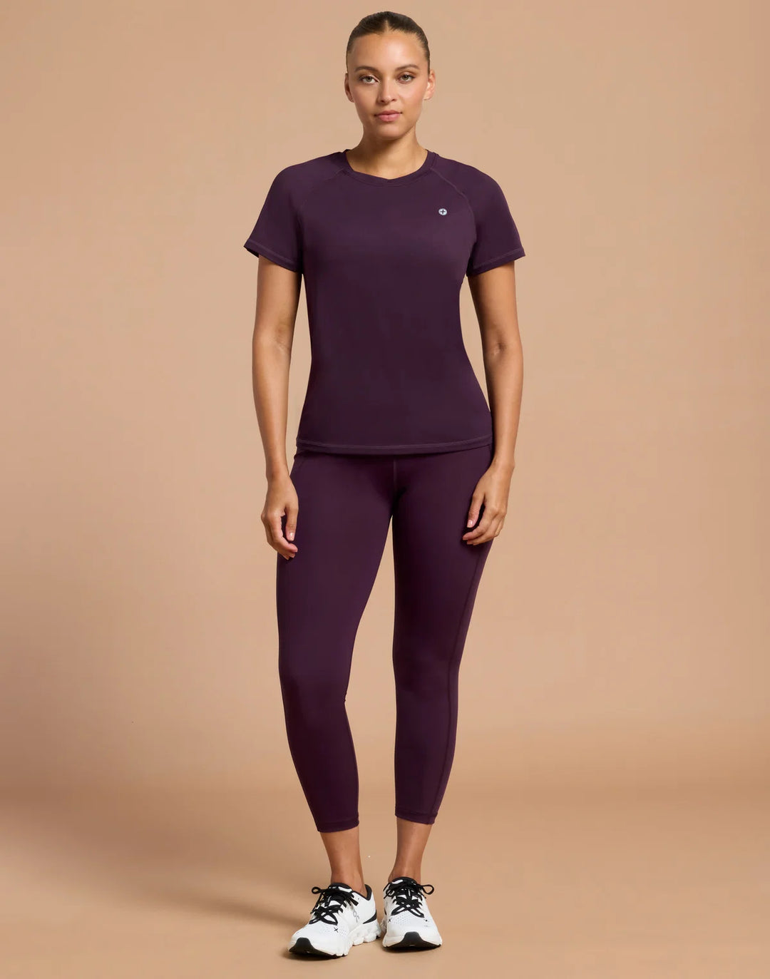 Relentless Tee in Grape Noir