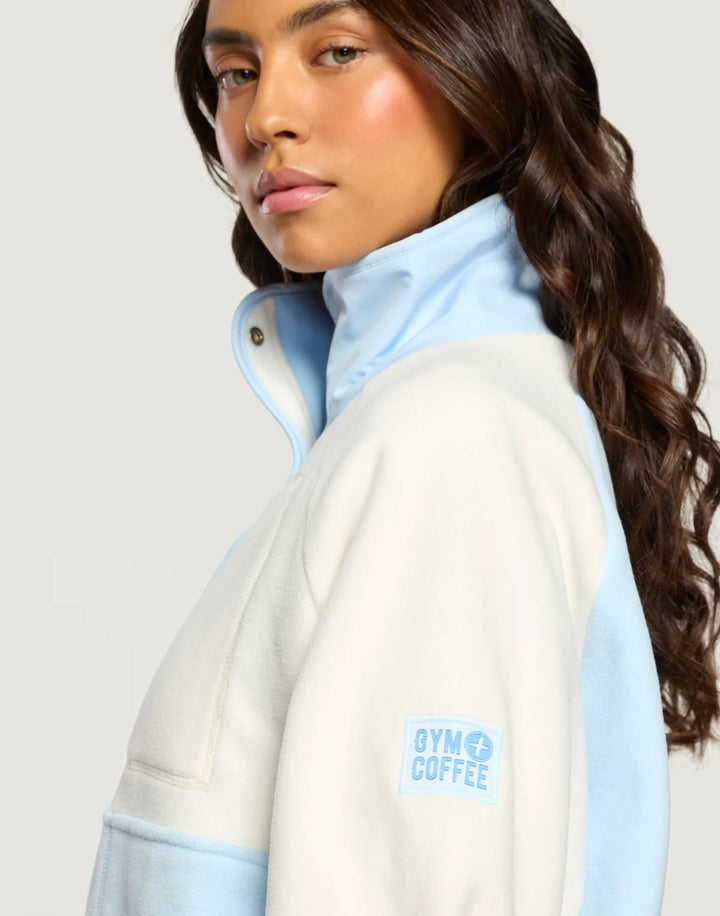 Snap Polar Fleece Glacial Blue