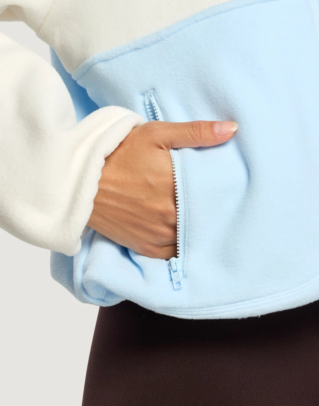 Snap Polar Fleece Glacial Blue