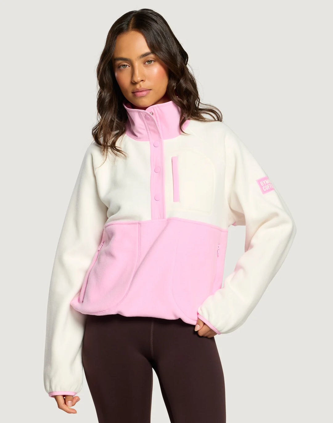 Snap Polar Fleece Pink Blossom