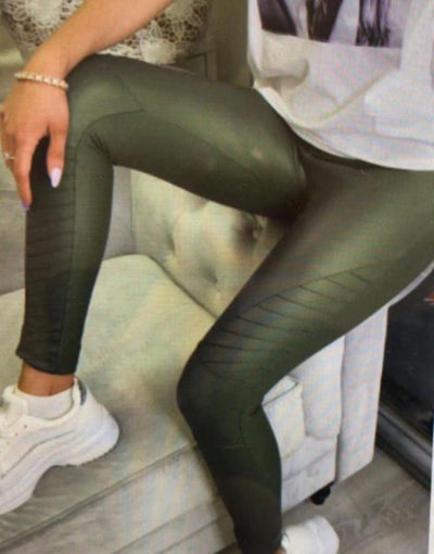 PU Biker Legging