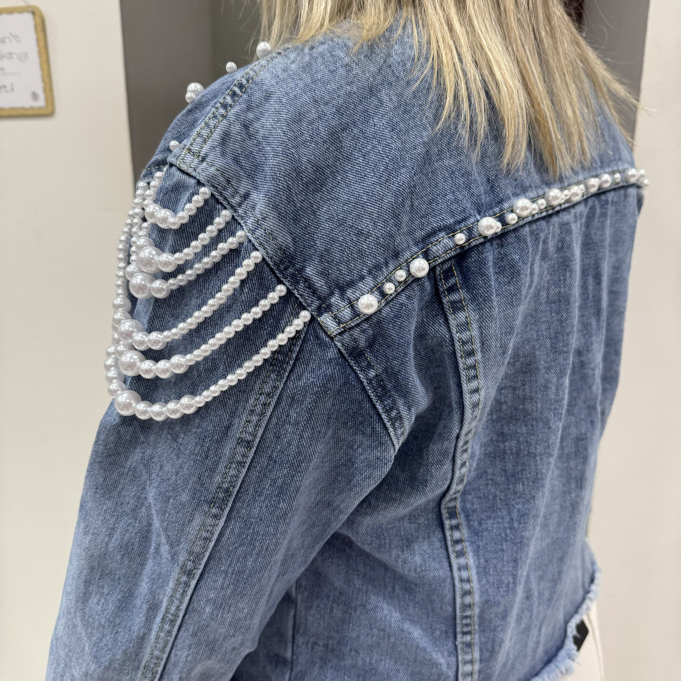 Denim Pearl Jacket