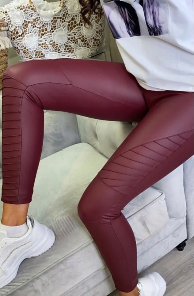 Leather Biker Leggings