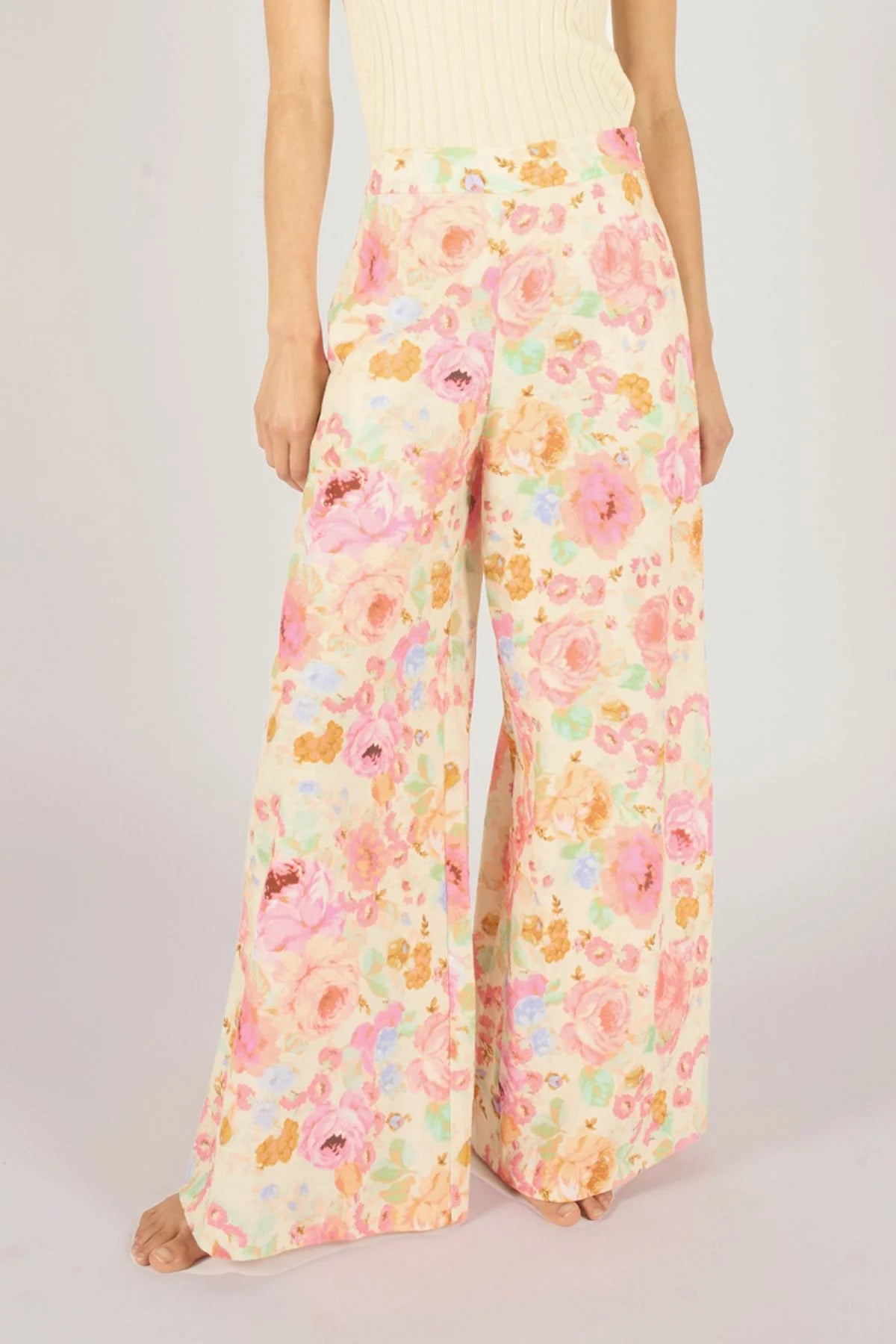 Wide Pink Trouser