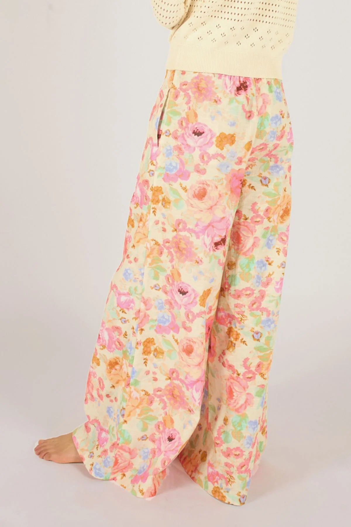 Wide Pink Trouser