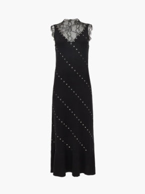 Mari Studded Lace Dress