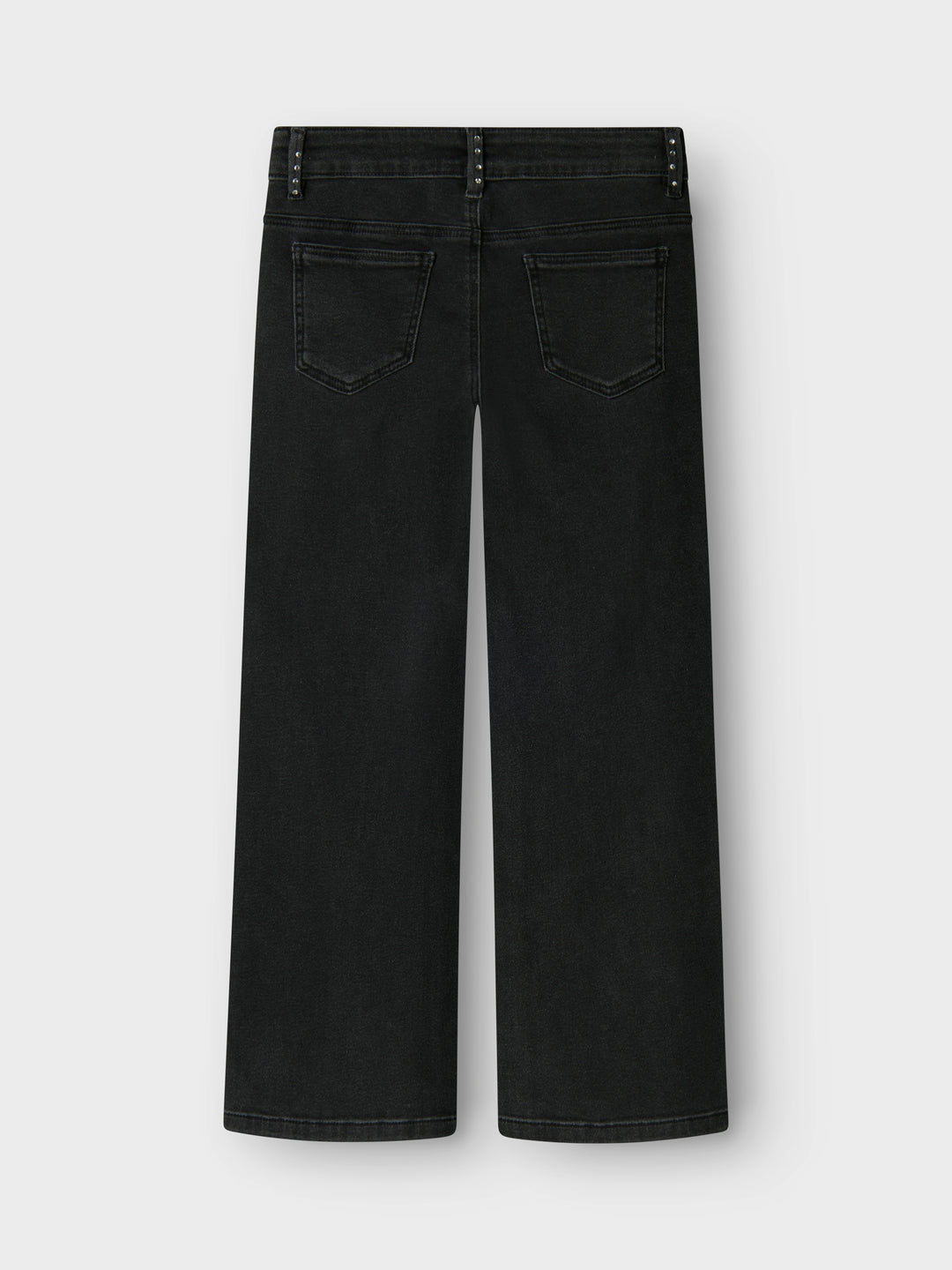 Rose Wide Rhinestone Jeans