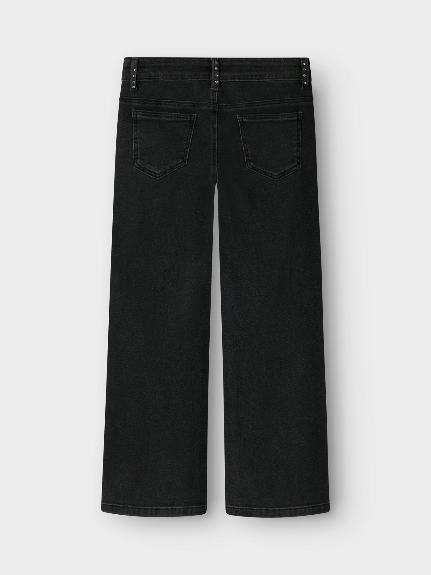 Rose Wide Rhinestone Jeans