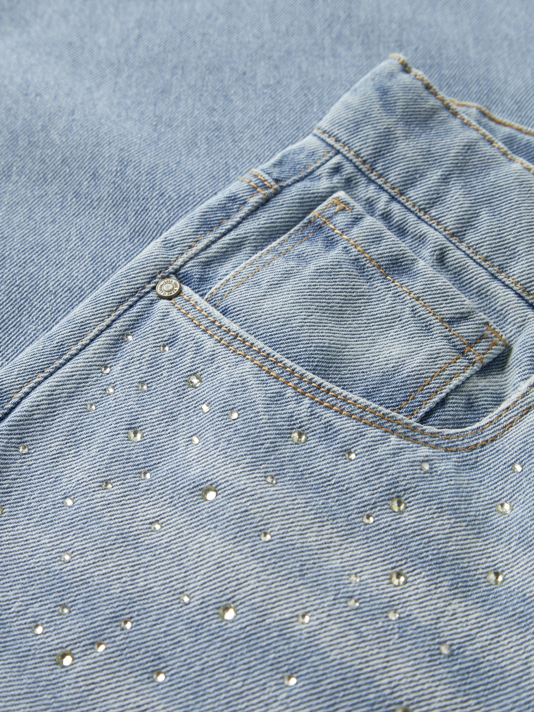 Bella Rhinestone Wide Leg Jeans