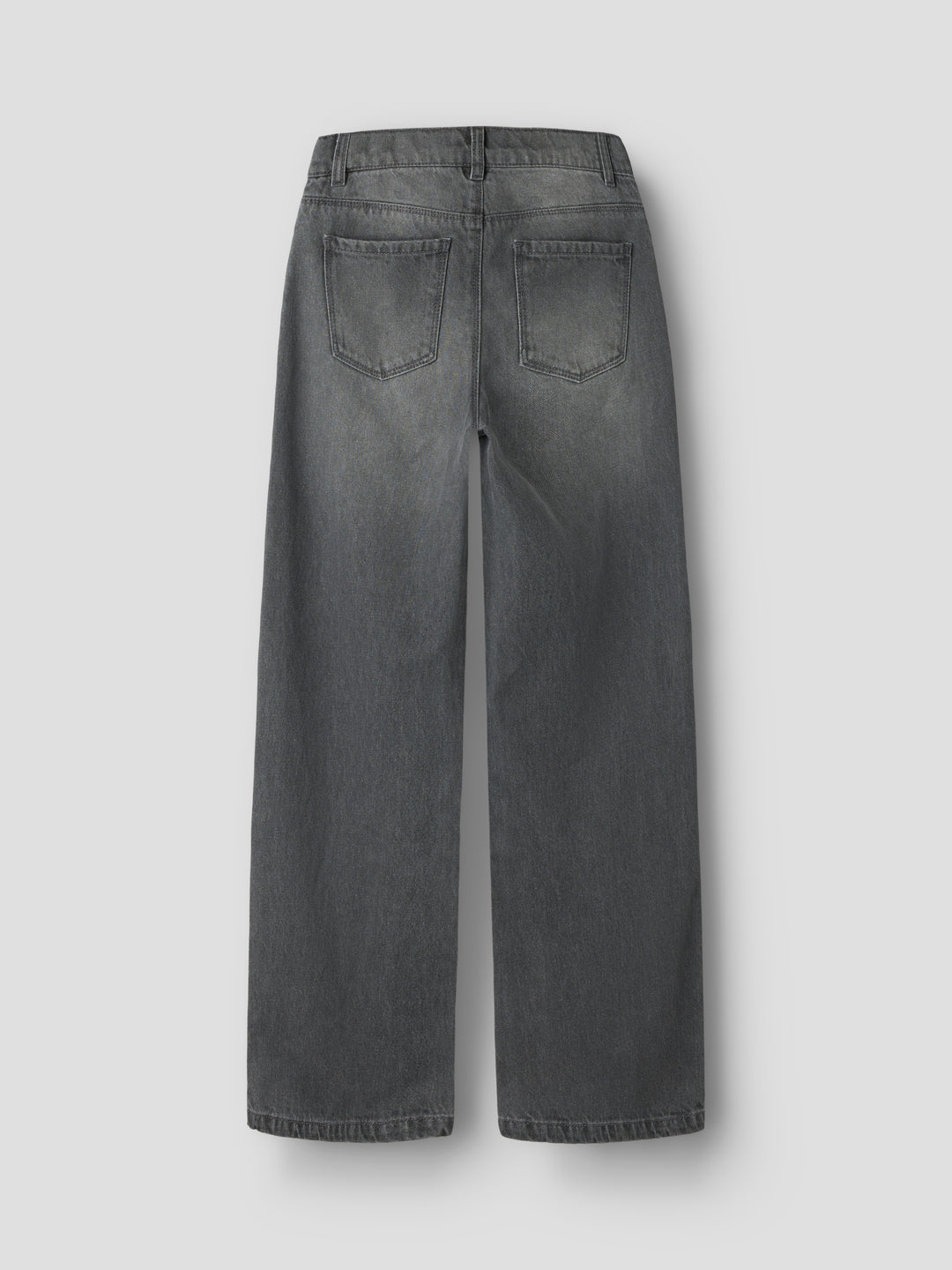 Bella Rhinestone Grey Wide Leg Jeans