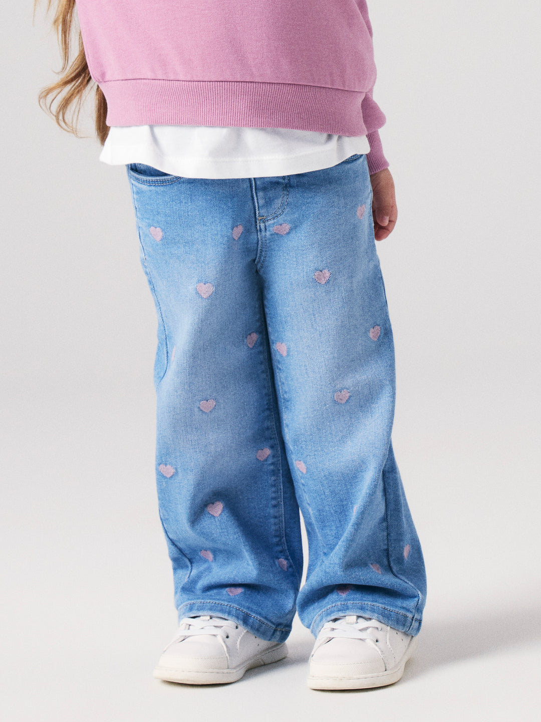 Rose Wide Emb Jeans