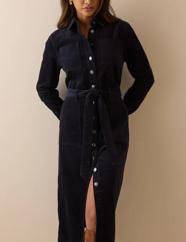 Finchley Cord Midi Shirt Dress