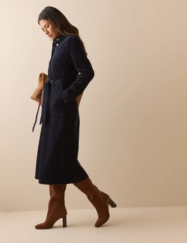 Finchley Cord Midi Shirt Dress