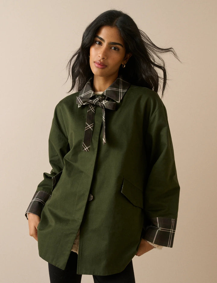 Tartan Trim Country Jacket