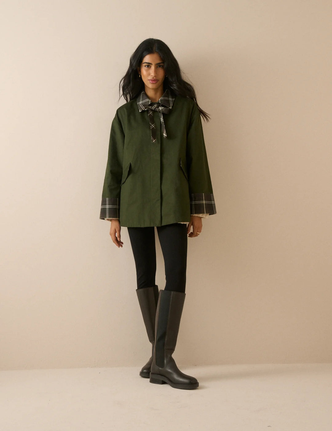 Tartan Trim Country Jacket