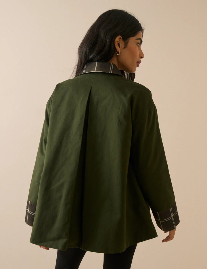 Tartan Trim Country Jacket