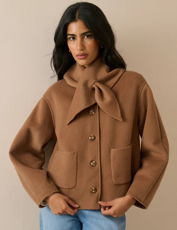Tie Neck Jacket